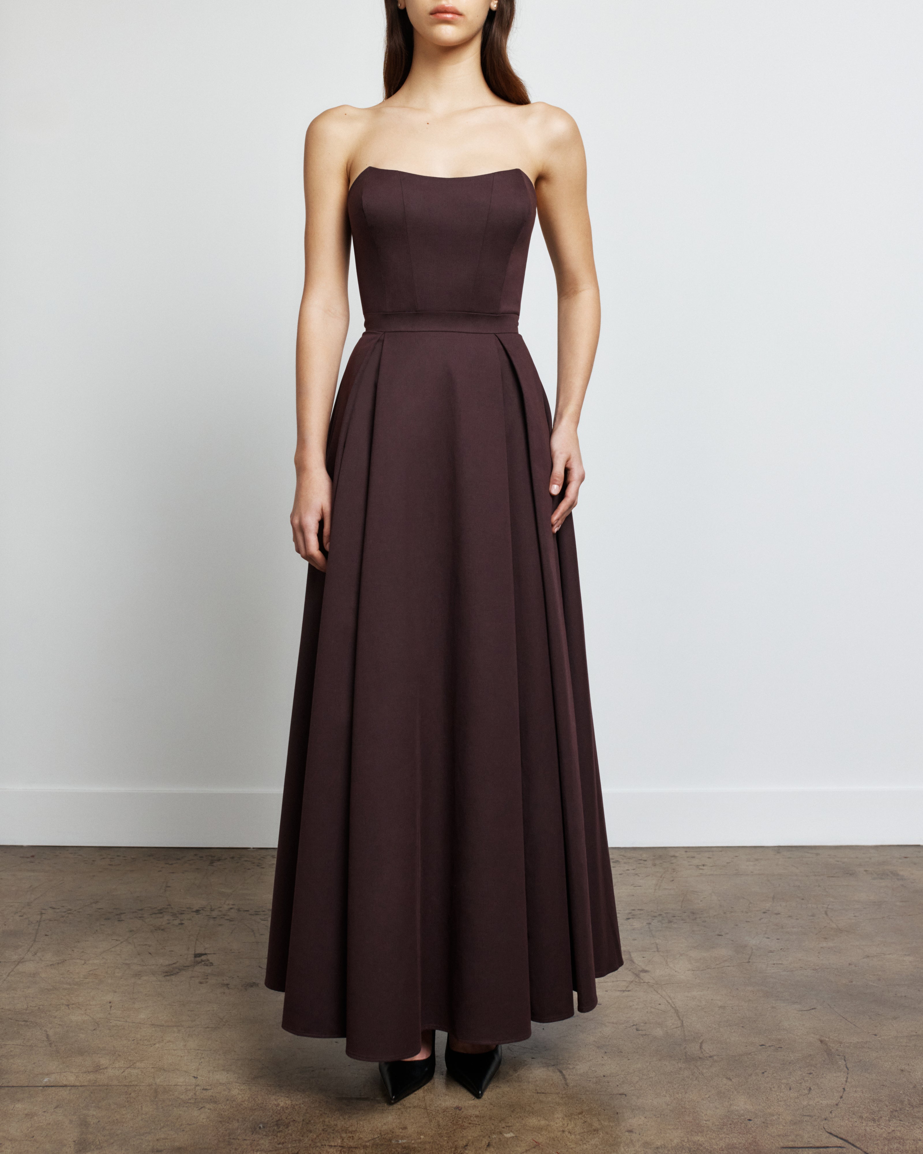 Bustier Dress 40 / Burgundy Bustier Dress 40 / Burgundy