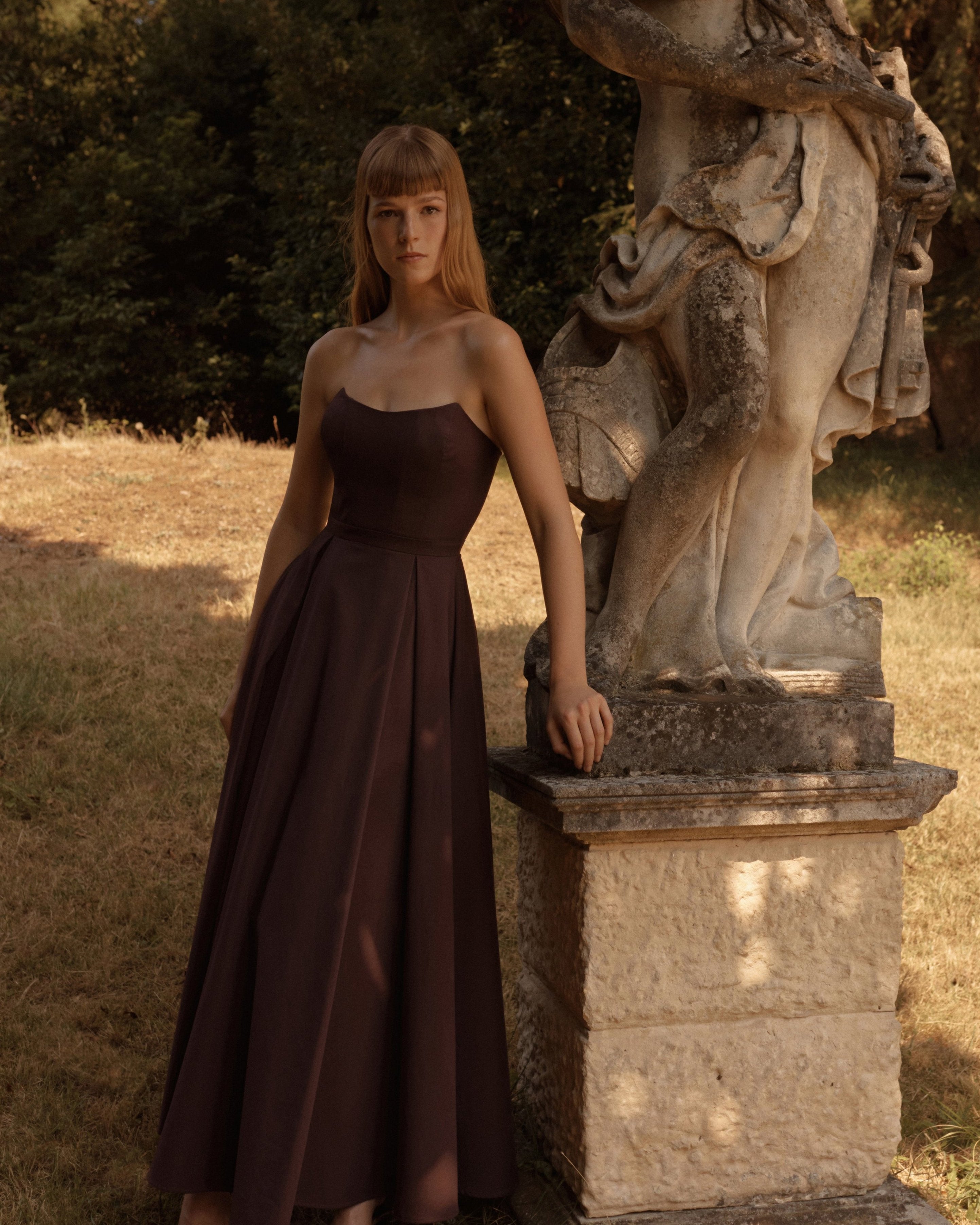 Bustier Dress 40 / Burgundy Bustier Dress 40 / Burgundy