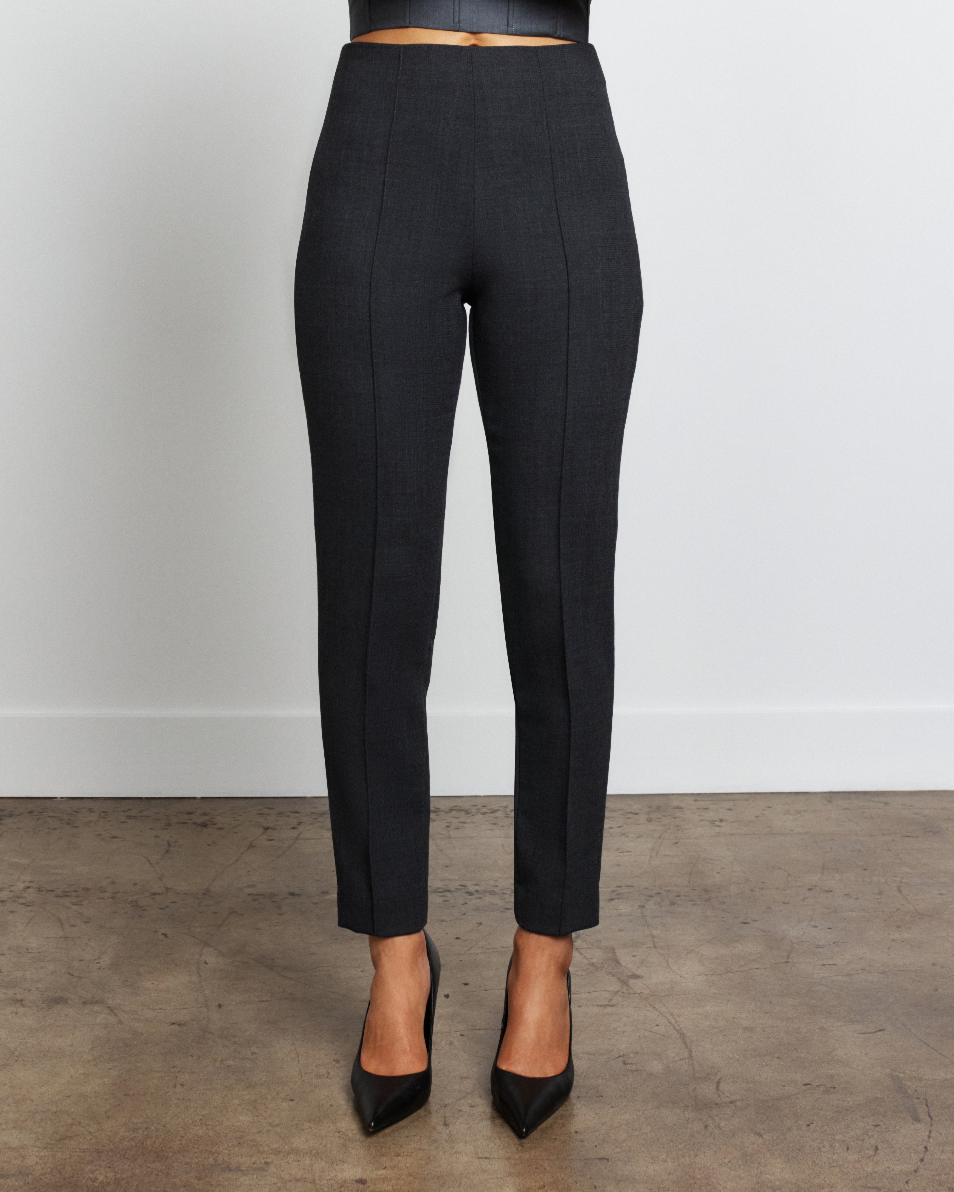 Front Seam Slim Trousers