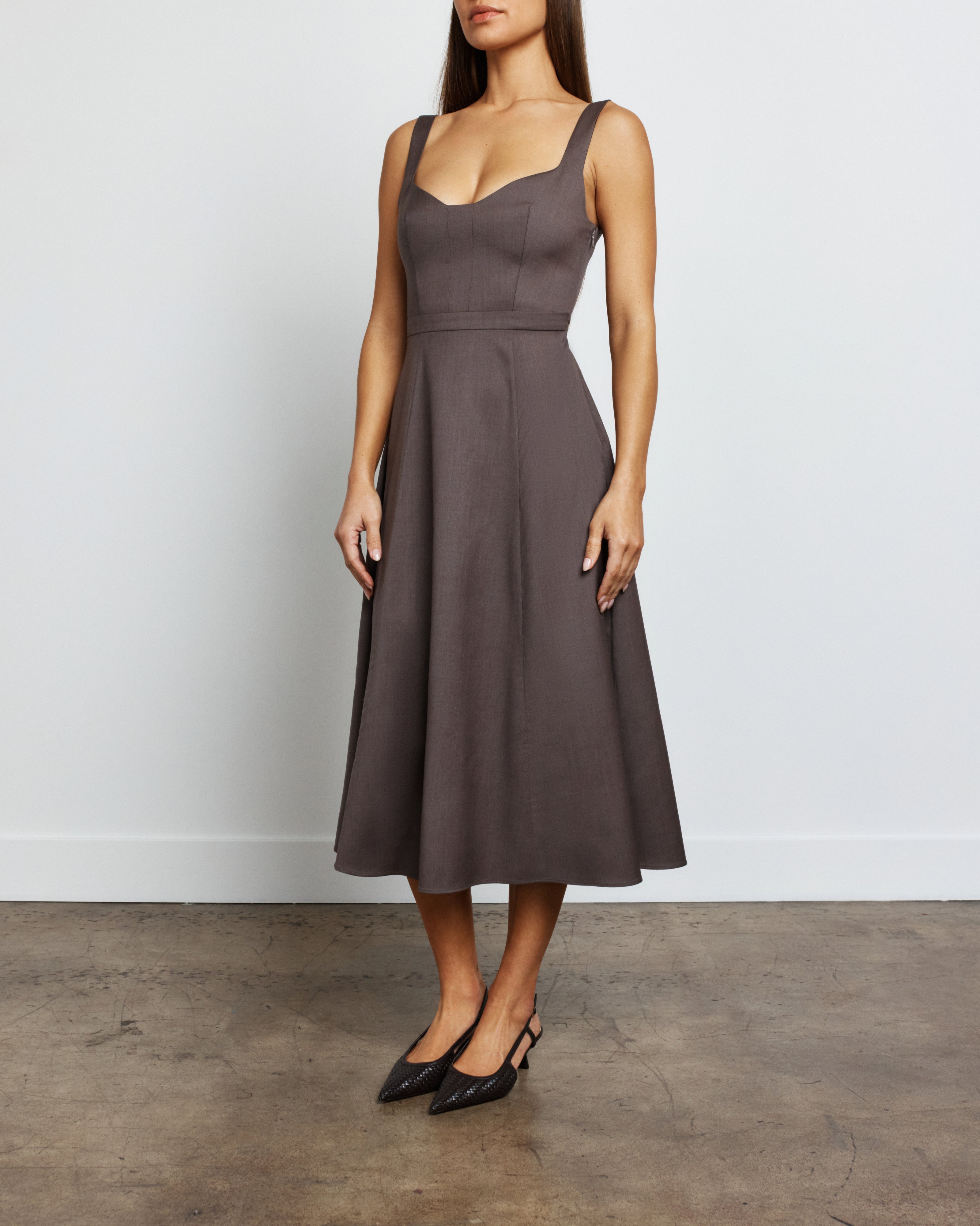 Mid-Length Dress 36 / Brown Mid-Length Dress 36 / Brown