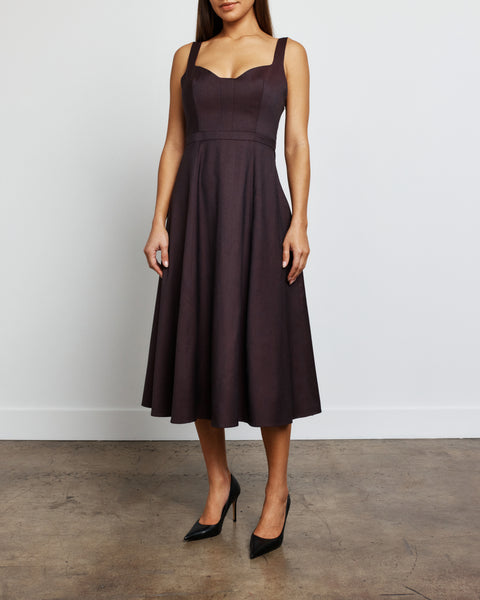 Mid-Length Dress 42 / Burgundy